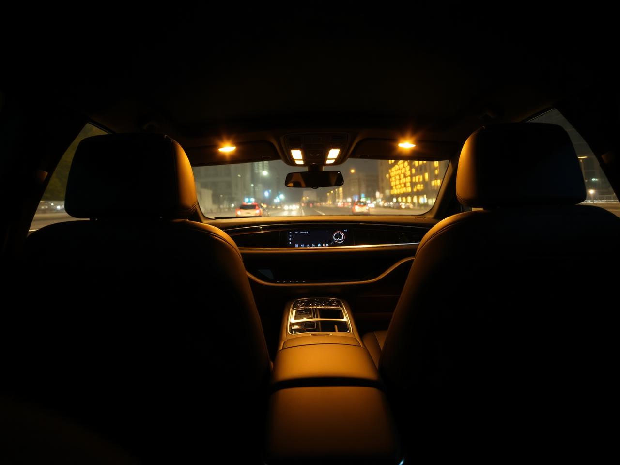 Intérieur cuir d'un véhicule Taxi Za Prestige